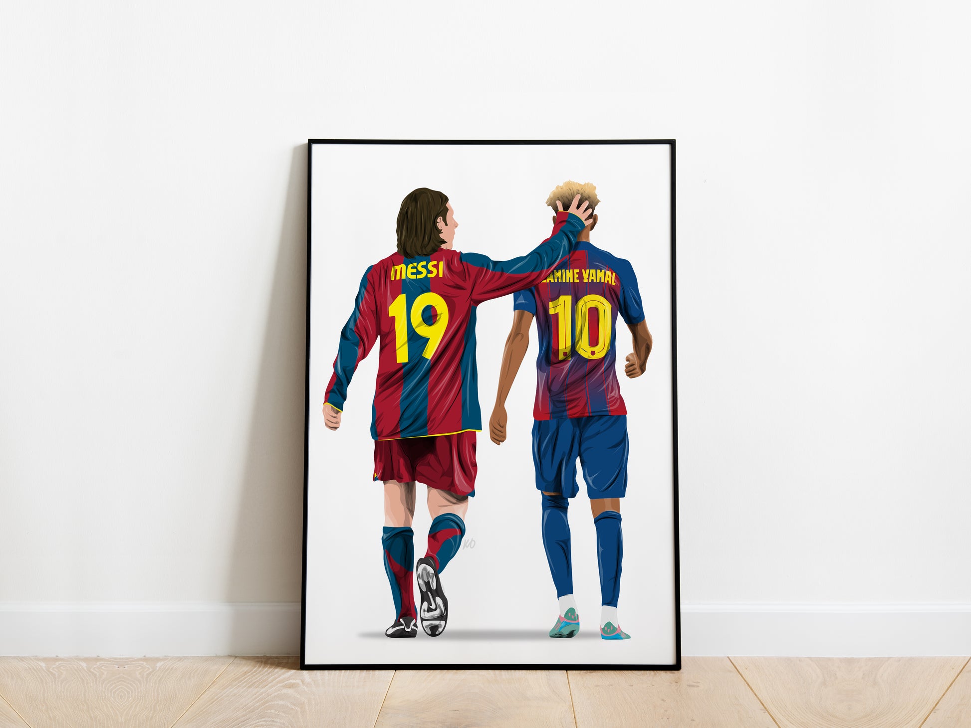Lionel Messi, Lamine Yamal Barcelona Poster - KDDesigns6