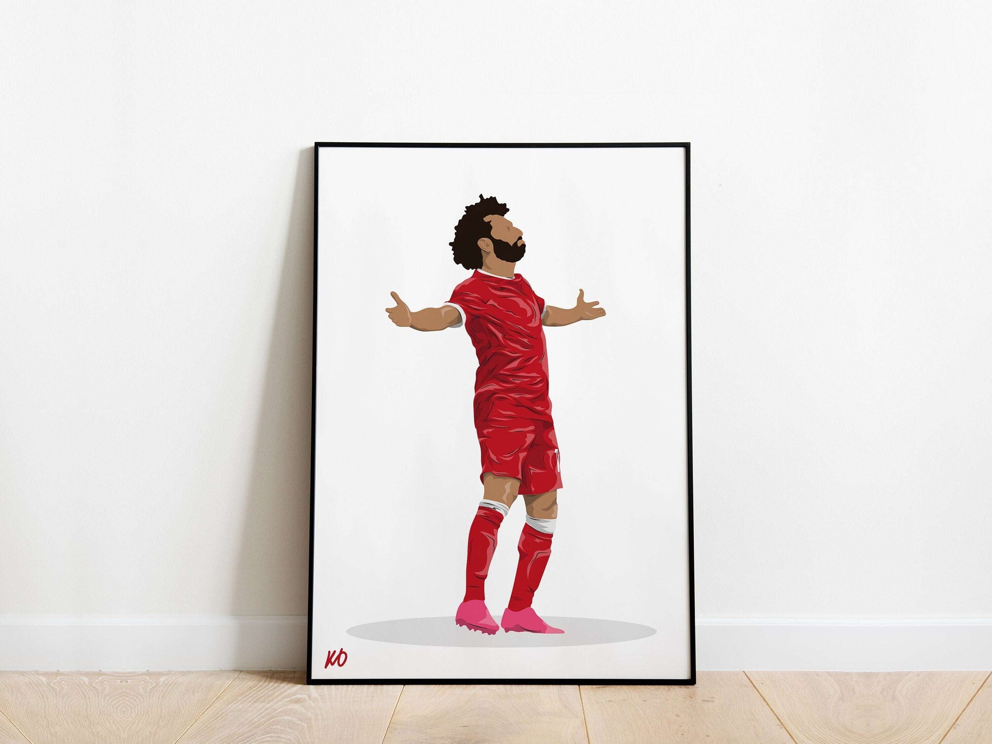 Mo Salah 23/24 Celebration Liverpool Poster - KDDesigns6