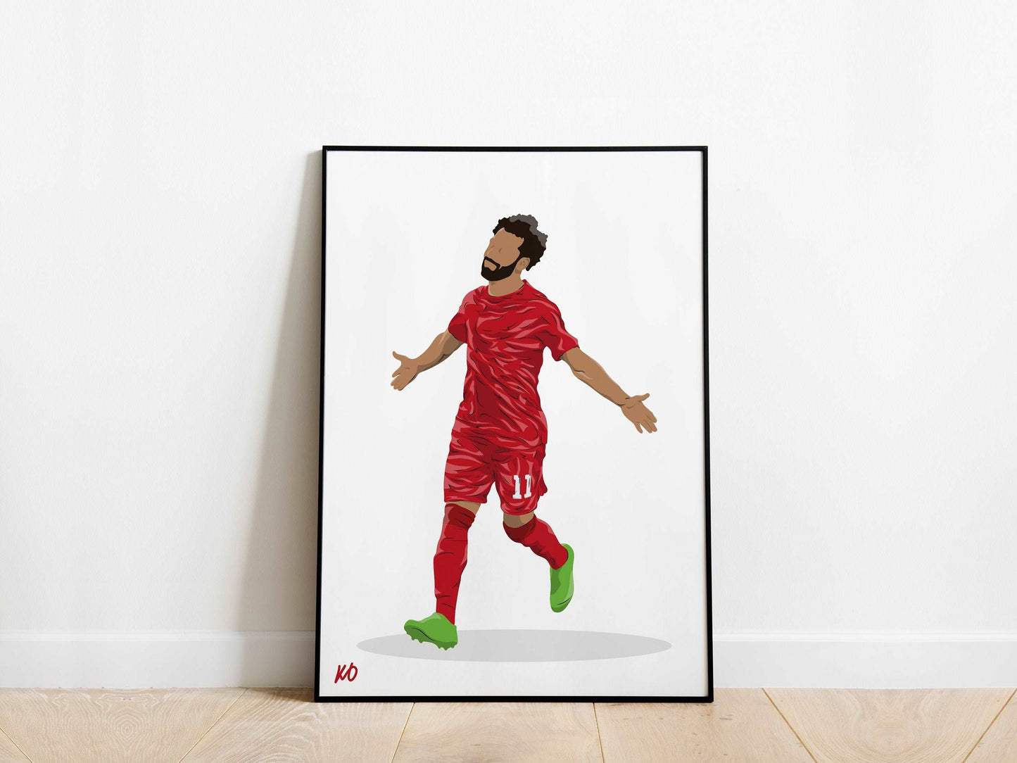 Mo Salah 22/23 Celebration Liverpool Poster - KDDesigns6
