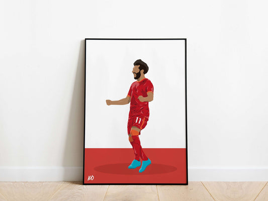 Mo Salah 21/22 Liverpool Poster - KDDesigns6