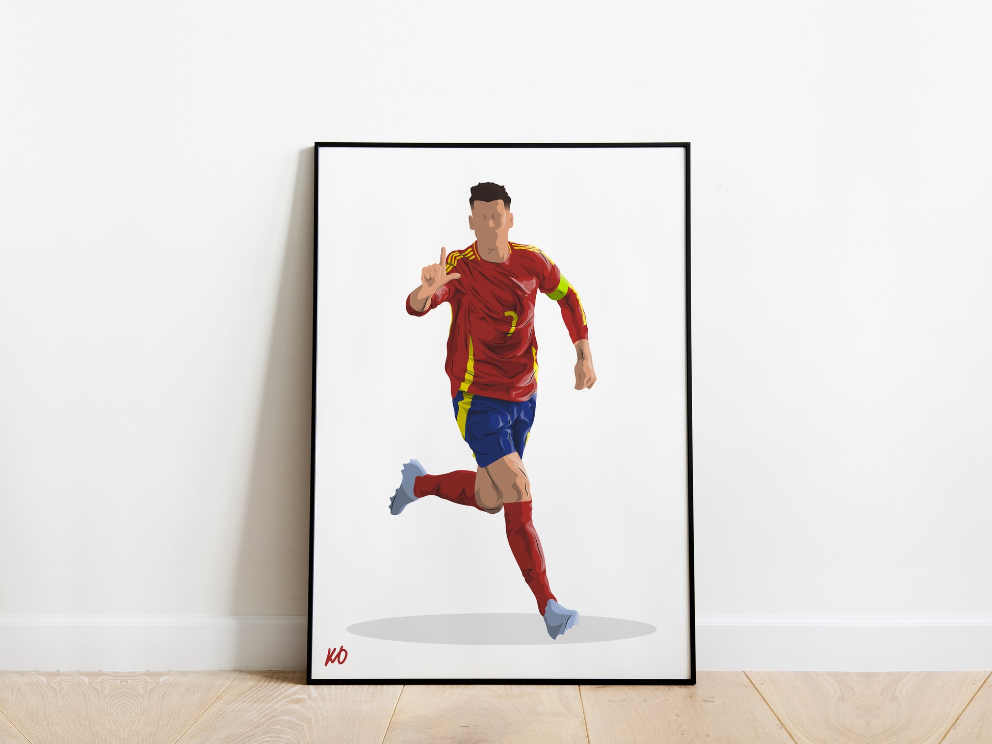 Alvaro Morata Spain Poster - KDDesigns6