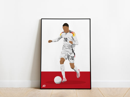 Jamal Musiala Euro 2024 Germany Poster - KDDesigns6