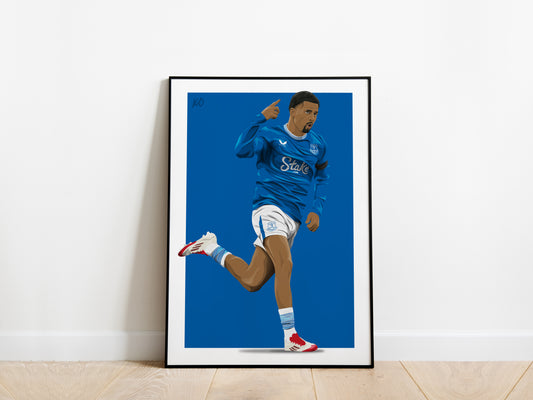 Iliman Ndiaye Goodison Park Celebration Everton Poster - KDDesigns6