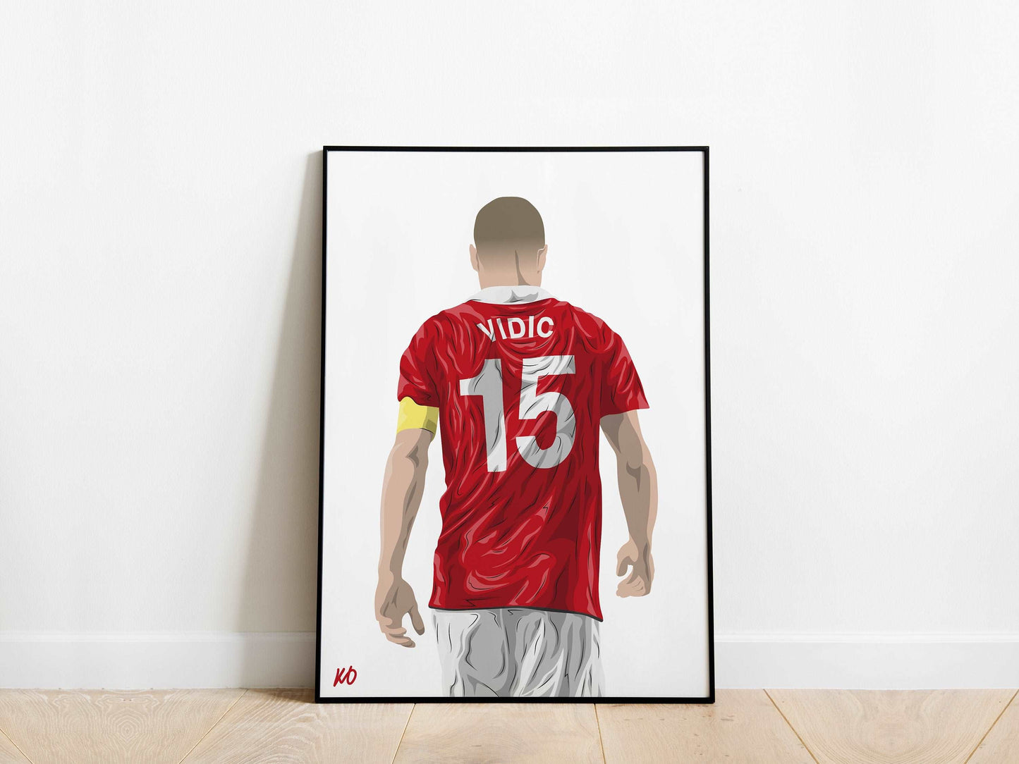 Nemanja Vidic Manchester United Poster - KDDesigns6