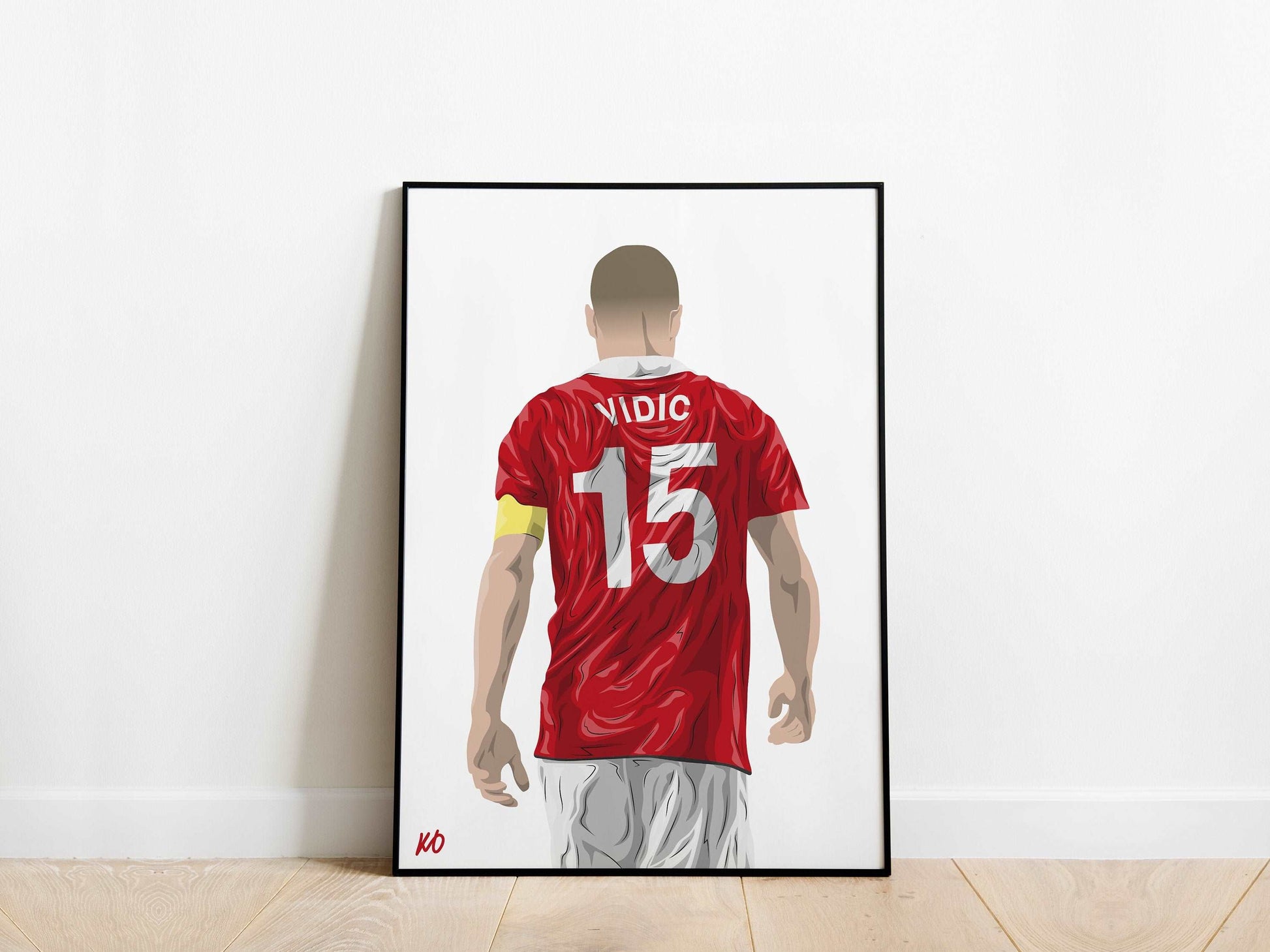 Nemanja Vidic Manchester United Poster - KDDesigns6