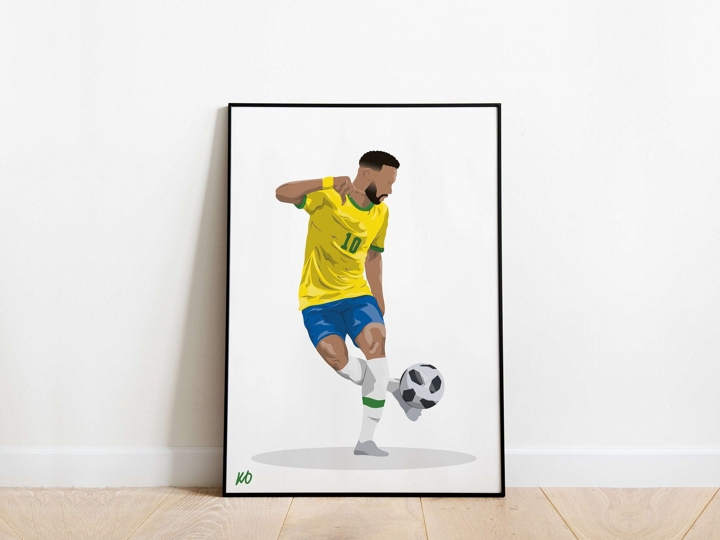 Neymar Brazil Poster - KDDesigns6