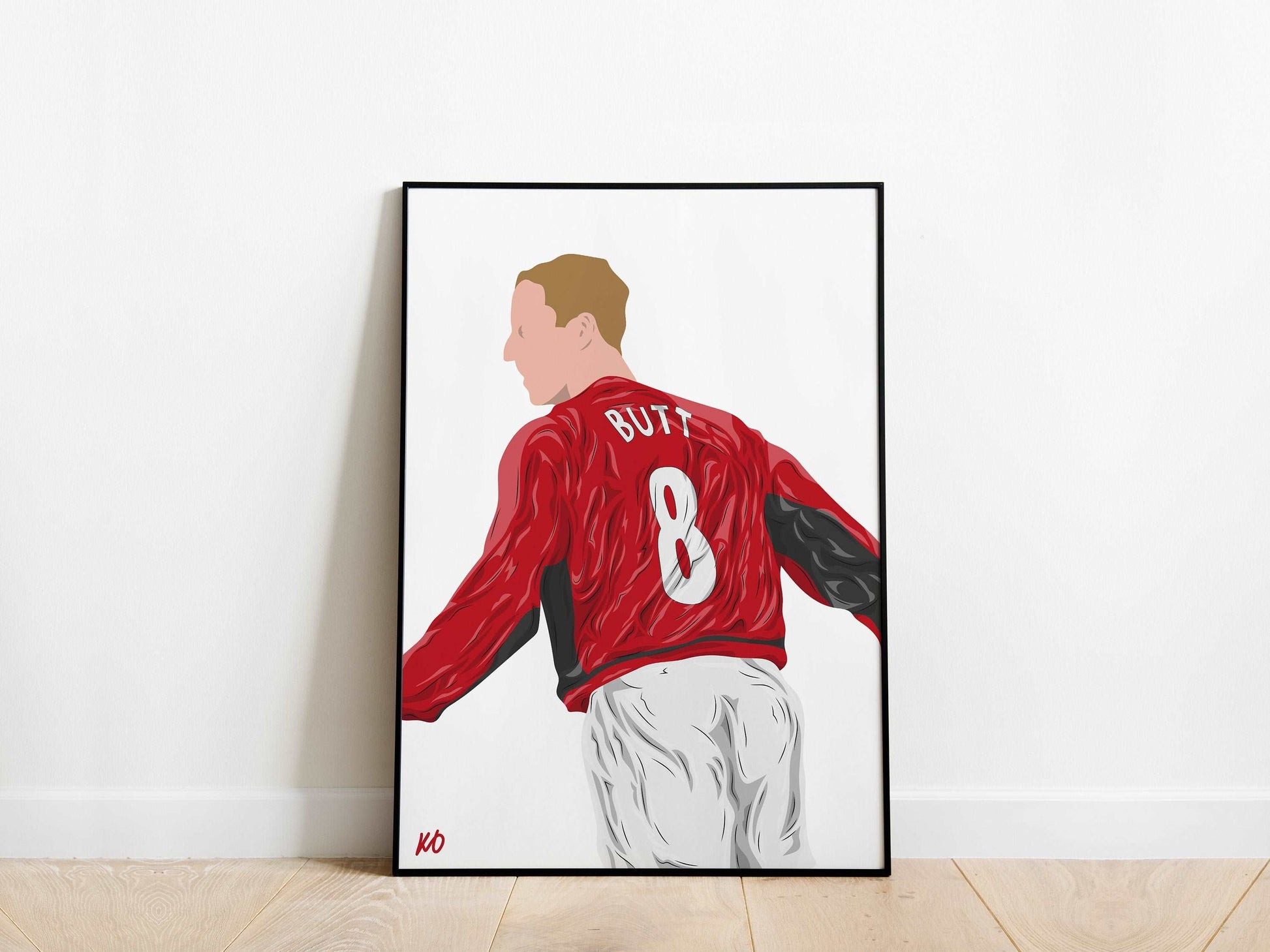 Nicky Butt Manchester United Poster - KDDesigns6