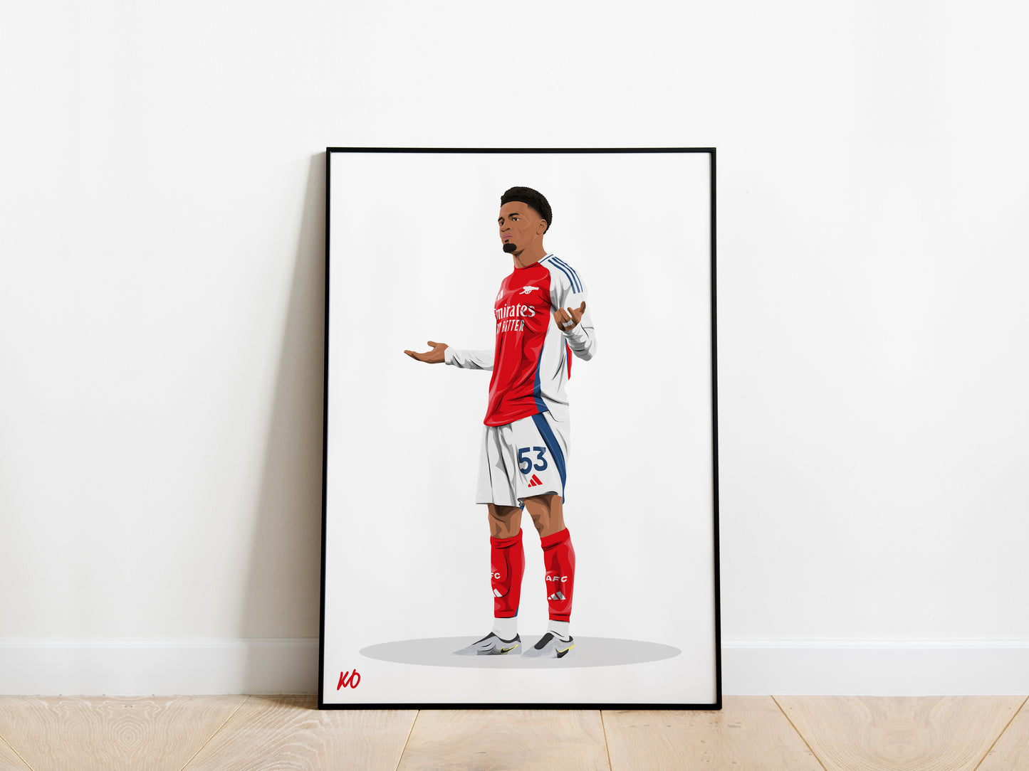 Ethan Nwaneri Celebration Arsenal Poster