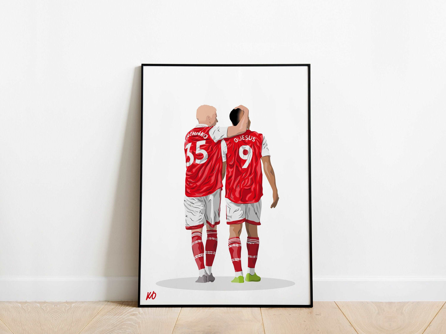 Oleksandr Zinchenko, Gabriel Jesus Arsenal Poster - KDDesigns6