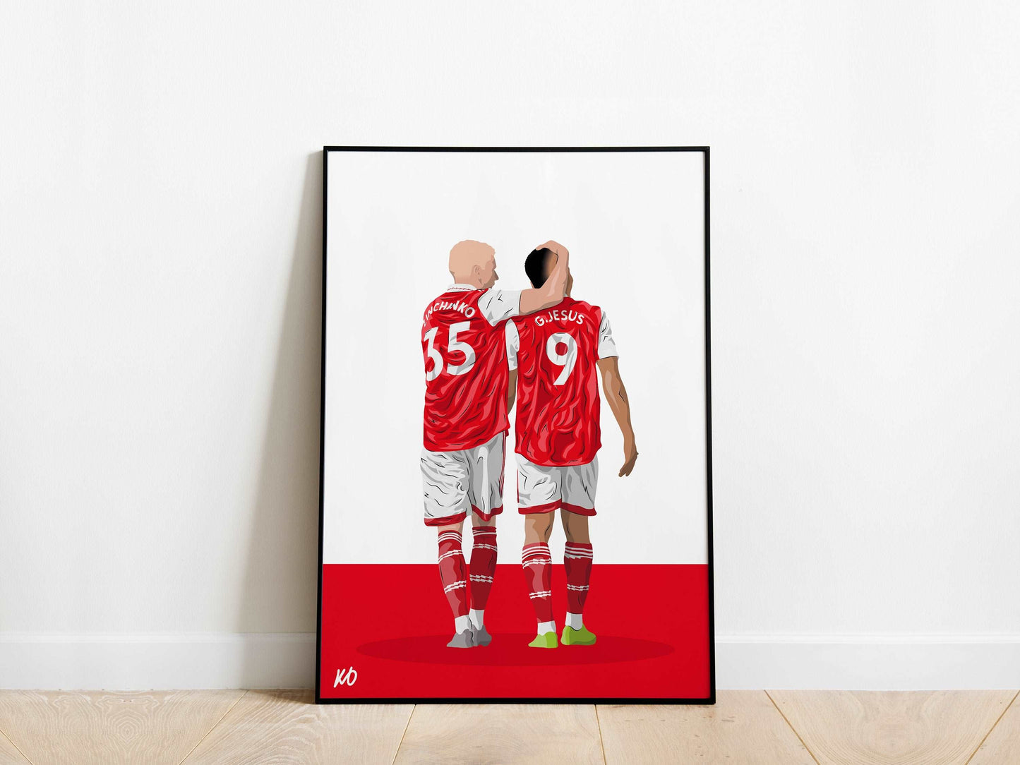 Oleksandr Zinchenko, Gabriel Jesus Arsenal Poster - KDDesigns6
