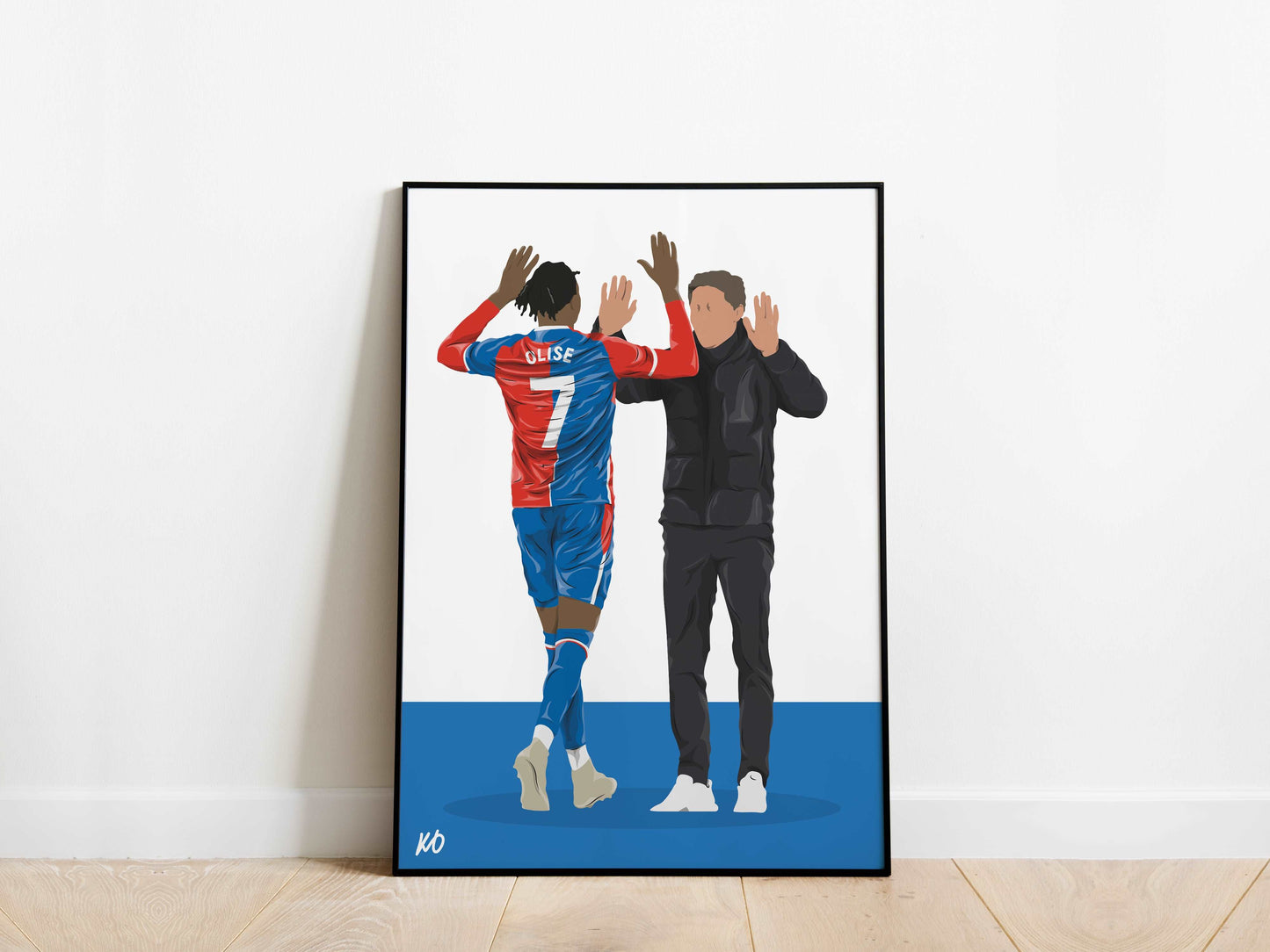 Michael Olise, Oliver Glasner Crystal Palace Poster - KDDesigns6