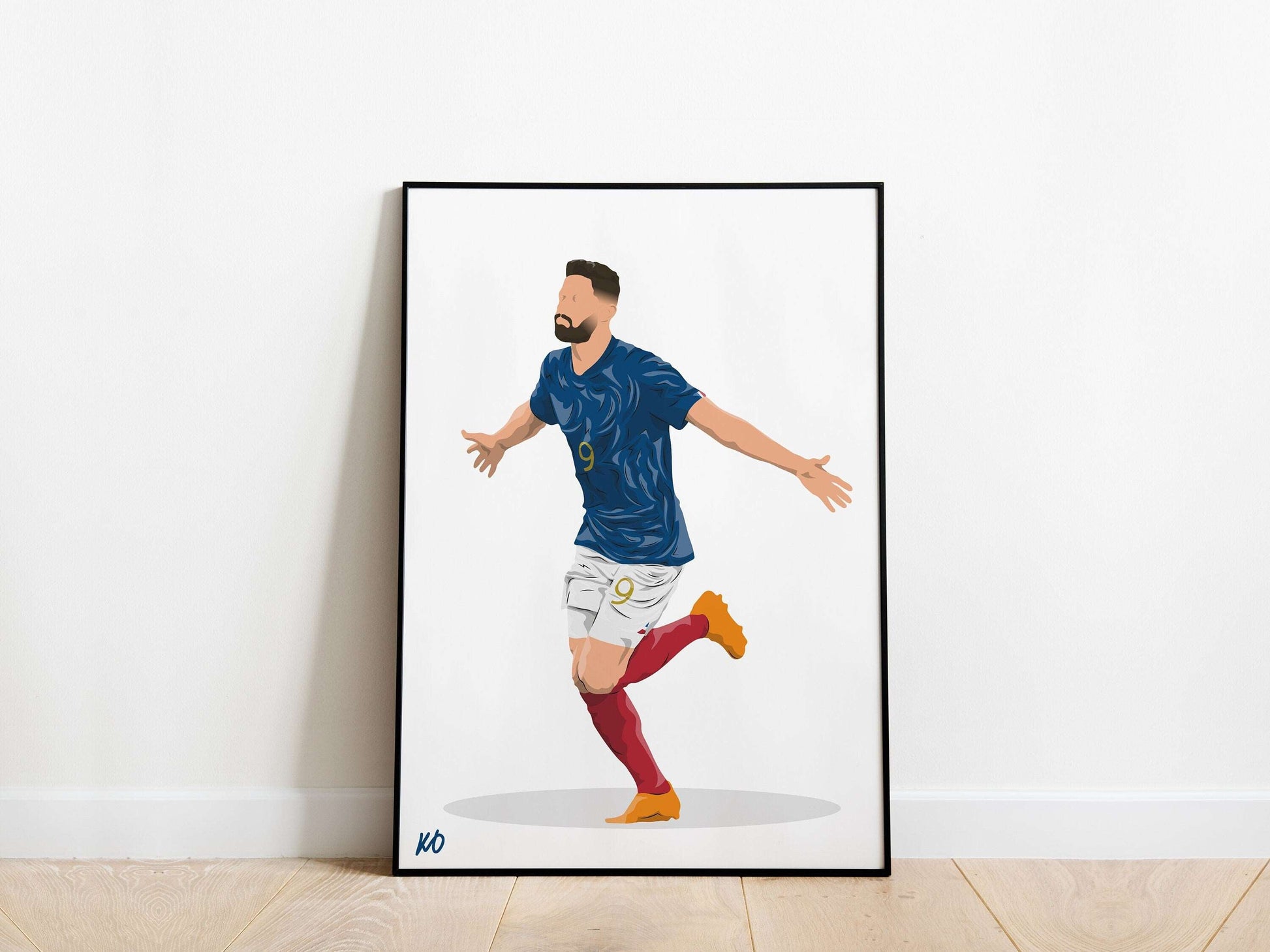 Olivier Giroud Celebration France Poster - KDDesigns6
