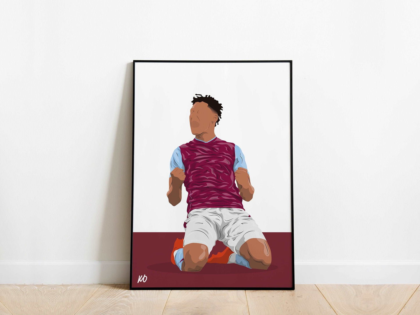 Ollie Watkins Aston Villa Poster - KDDesigns6