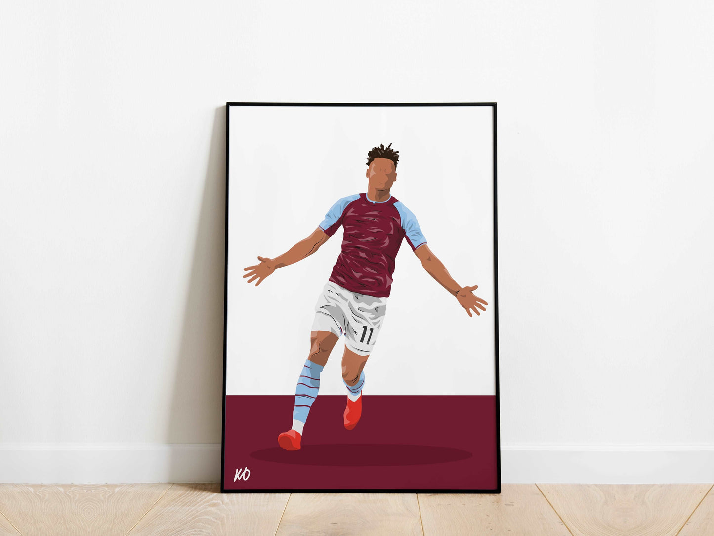 Ollie Watkins Aston Villa Poster - KDDesigns6
