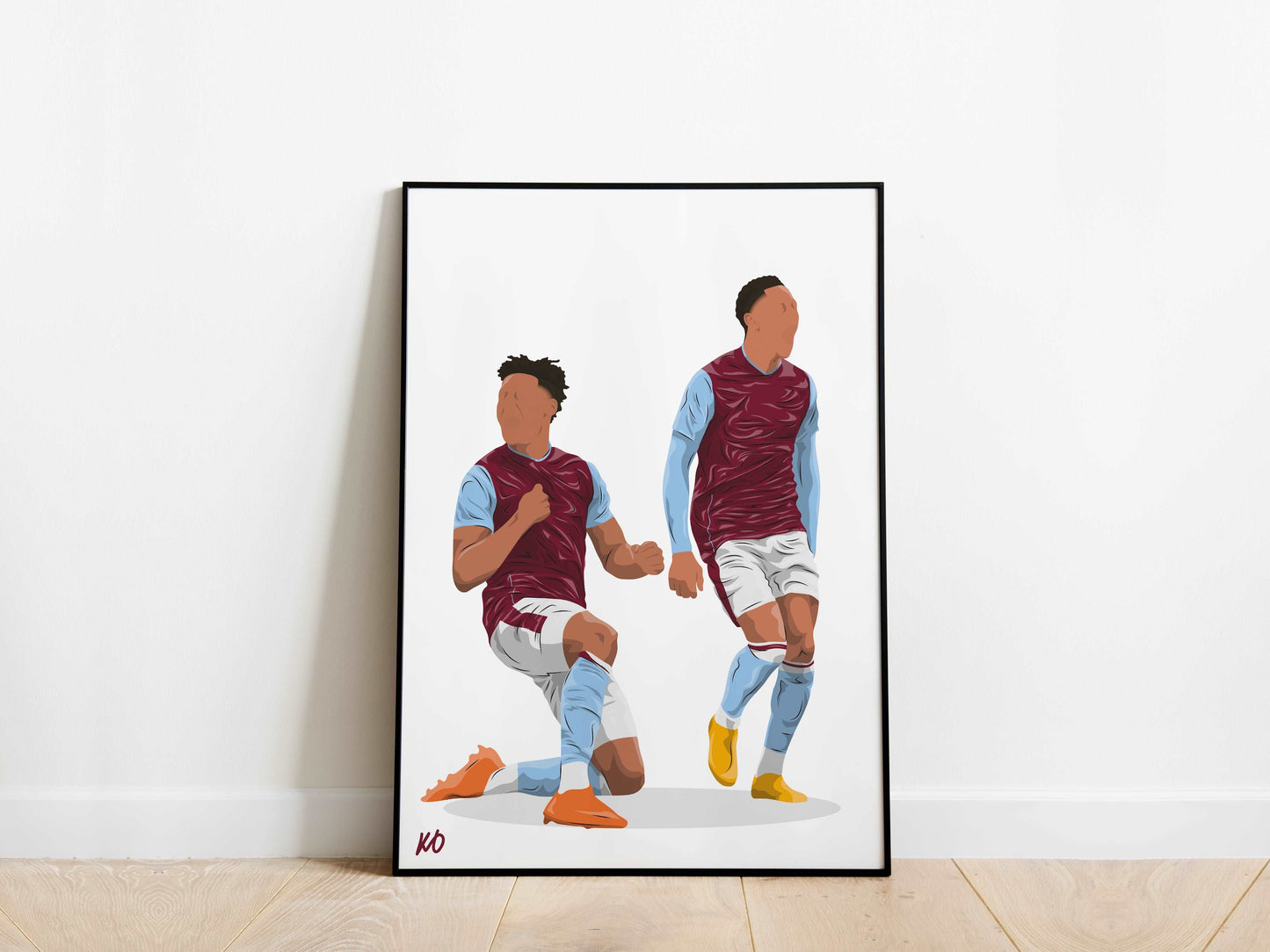 Ollie Watkins, Jacob Ramsey Aston Villa Poster - KDDesigns6