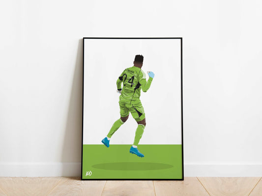 Andre Onana Celebration Manchester United Poster - KDDesigns6