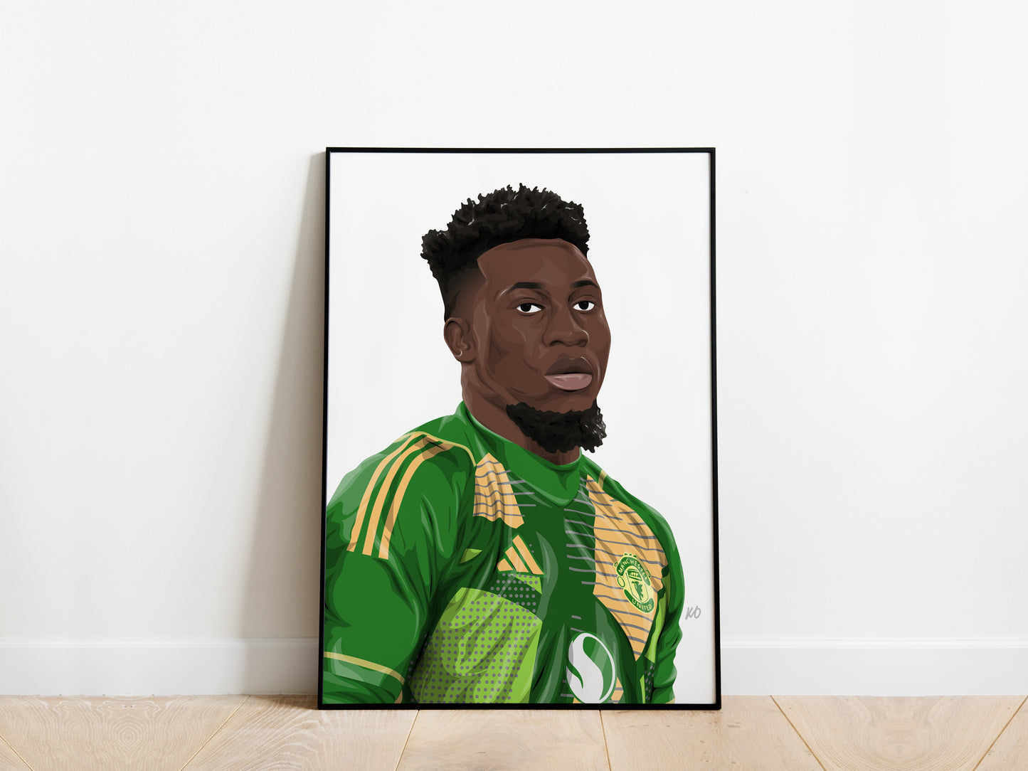 Andre Onana Portrait Manchester United Poster