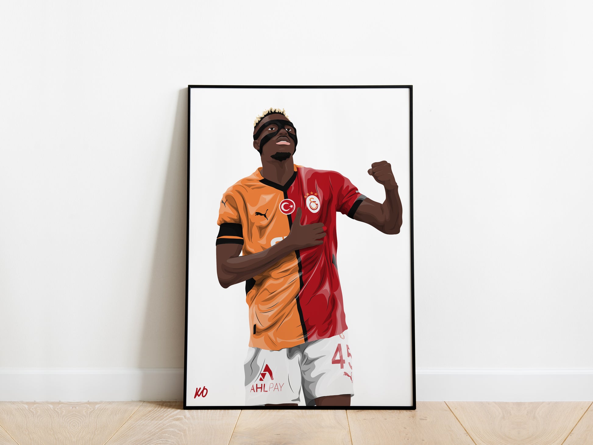 Victor Osimhen Galatasaray Poster - KDDesigns6