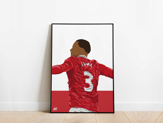 Patrice Evra Manchester United Poster - KDDesigns6