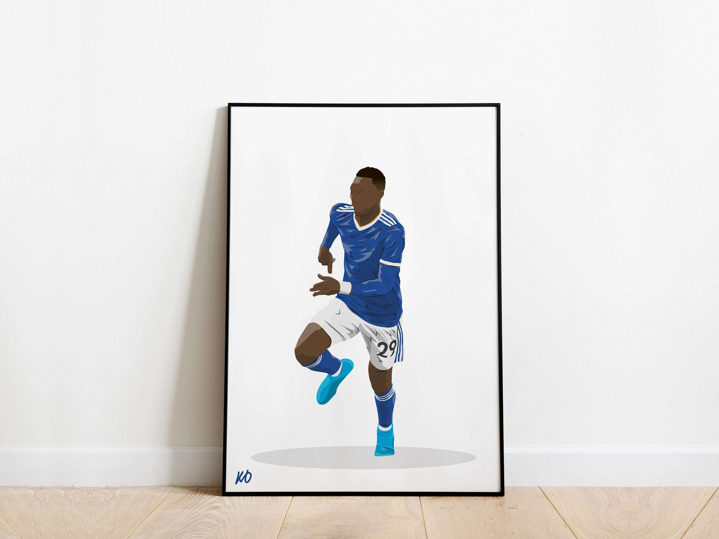 Patson Daka Leicester City Poster - KDDesigns6