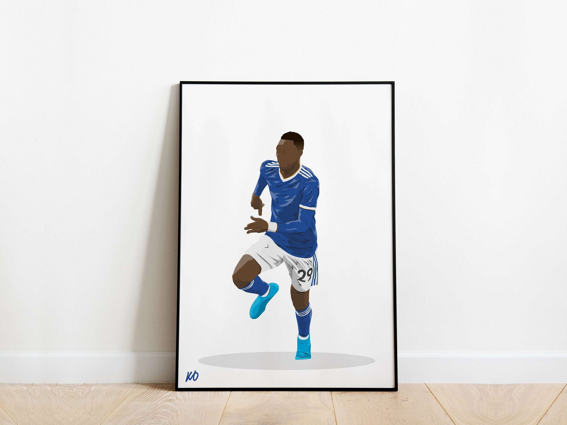 Patson Daka Leicester City Poster - KDDesigns6