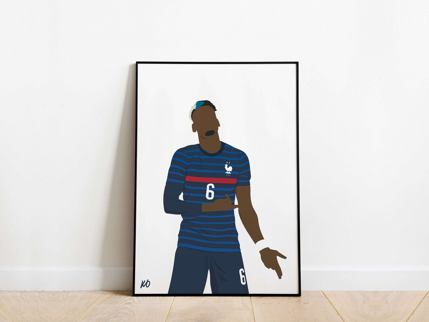 Paul Pogba Celebration France Poster - KDDesigns6
