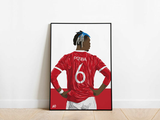 Paul Pogba Manchester United Poster - KDDesigns6