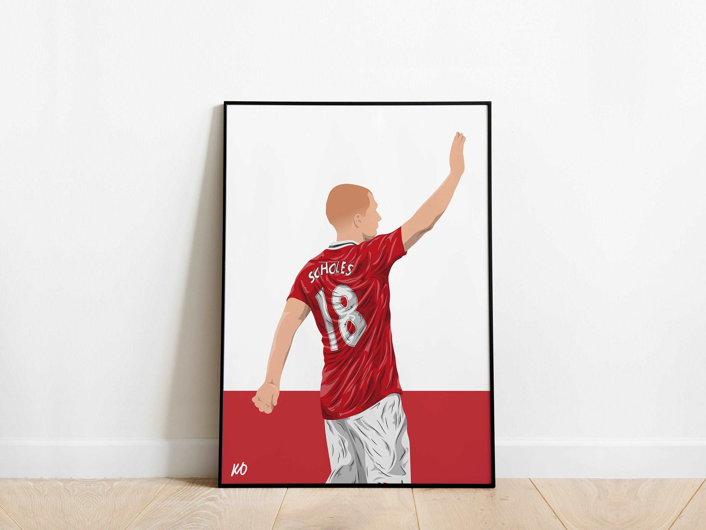 Paul Scholes Manchester United Poster - KDDesigns6