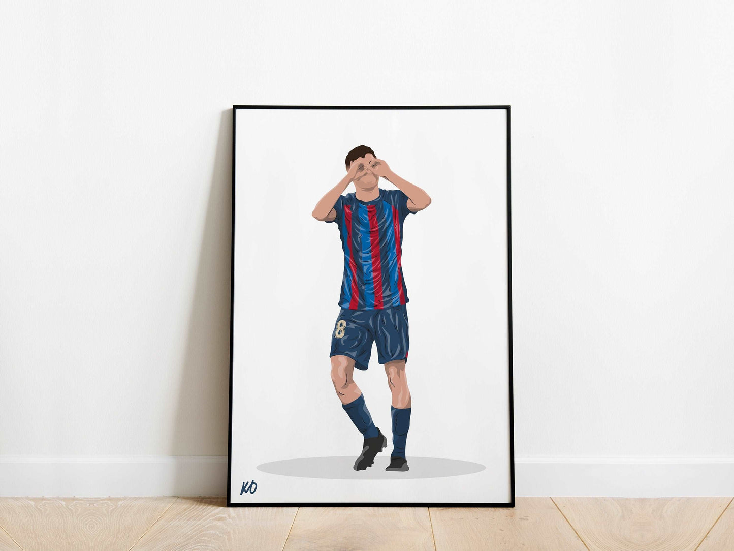 Pedri Celebration Barcelona Poster - KDDesigns6