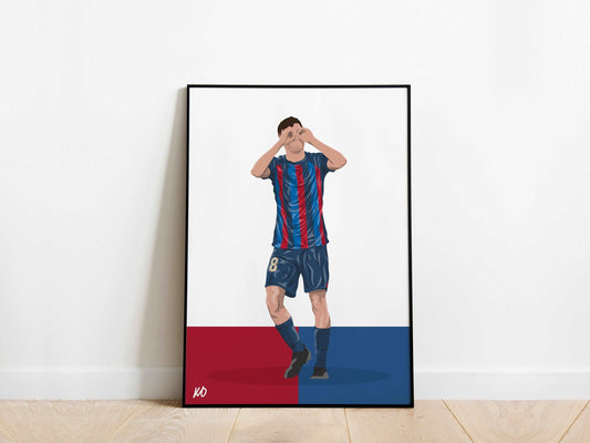 Pedri Celebration Barcelona Poster - KDDesigns6