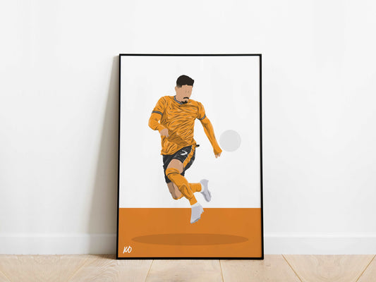 Pedro Neto 23/24 Wolves Poster - KDDesigns6