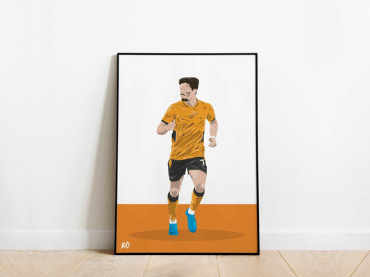 Pedro Neto 21/22 Wolves Poster - KDDesigns6
