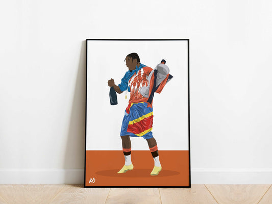 Pelly Ruddock Mpanzu Play-Off Final Luton Town Poster - KDDesigns6