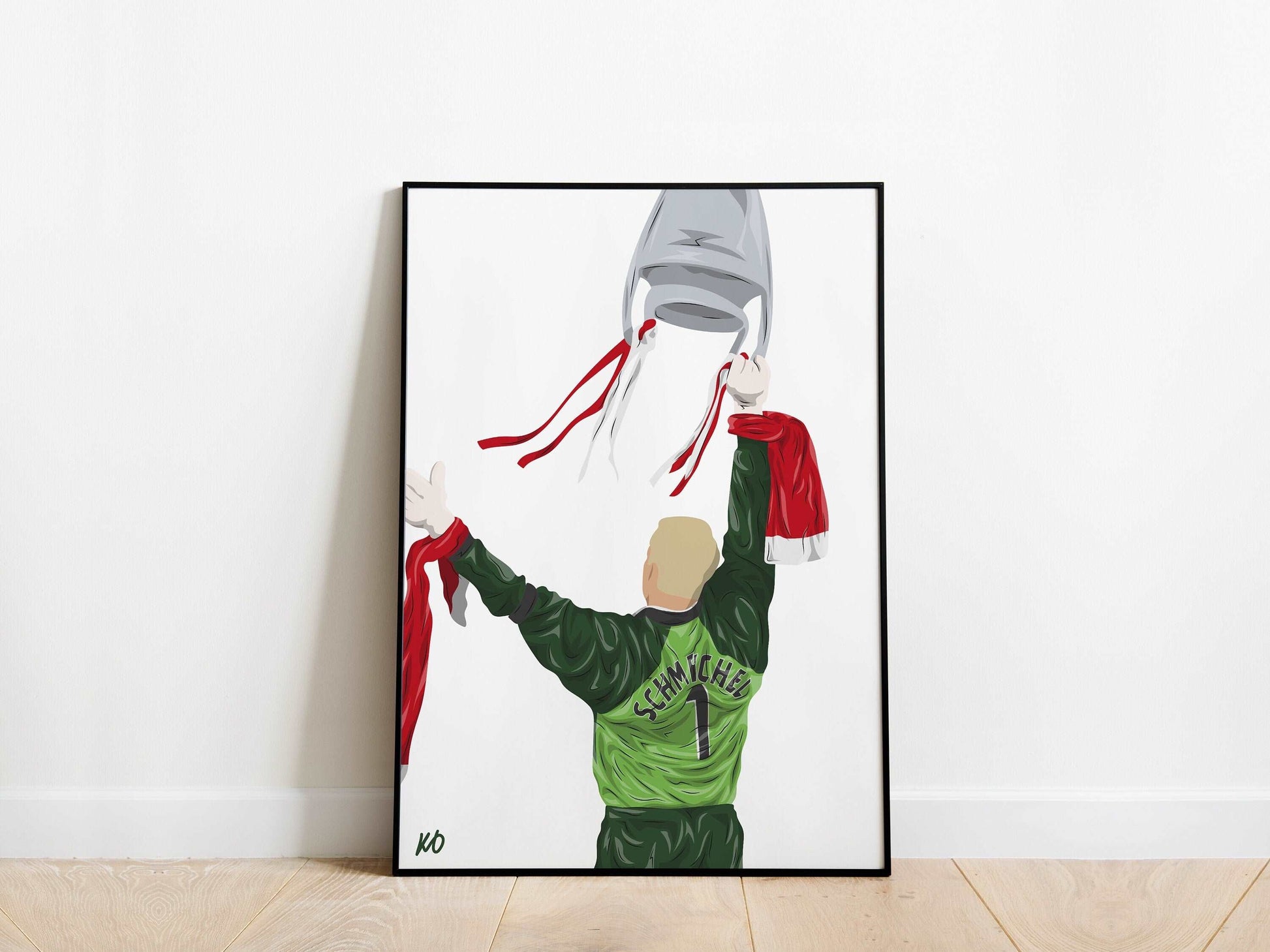Peter Schmeichel Champions League Manchester United Poster - KDDesigns6