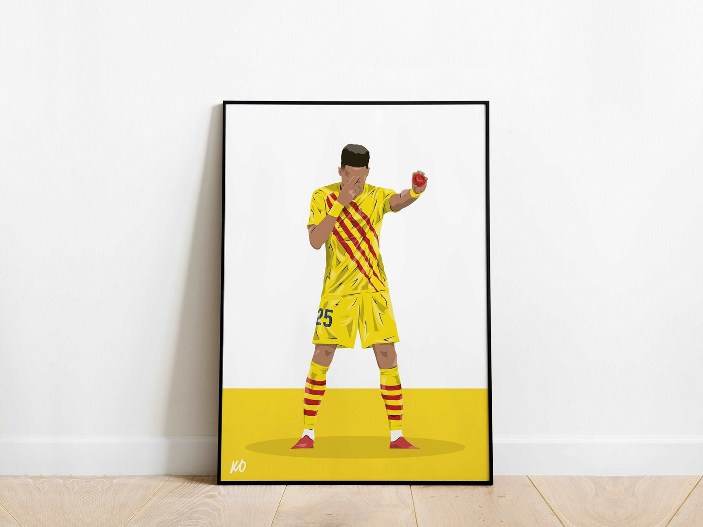 Pierre Emerick Aubameyang Dragon Ball Z Barcelona Poster - KDDesigns6