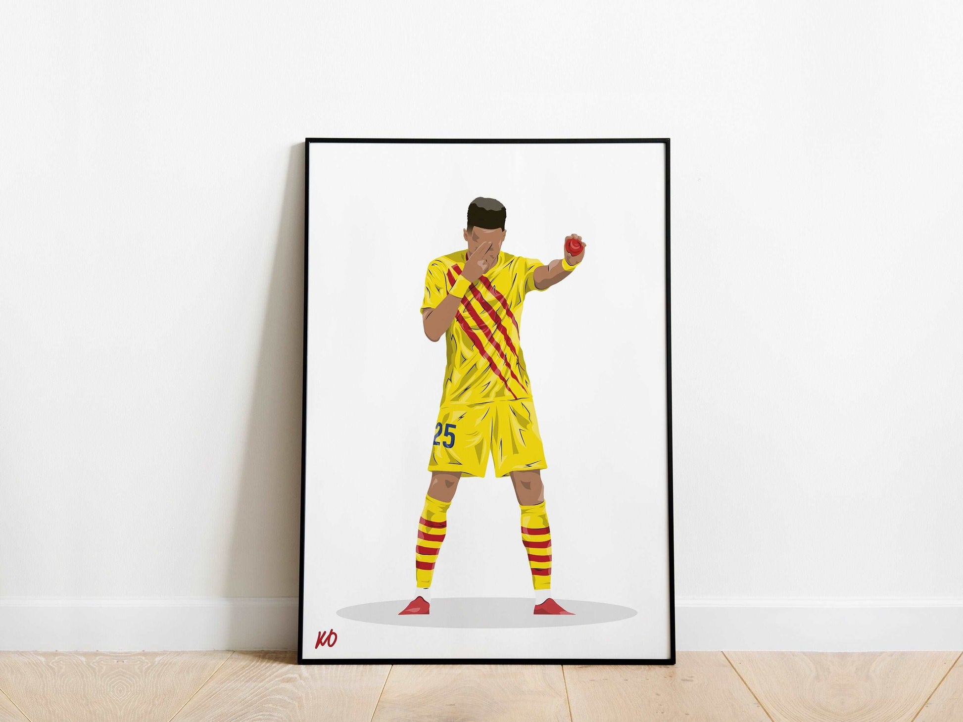 Pierre Emerick Aubameyang Dragon Ball Z Barcelona Poster - KDDesigns6