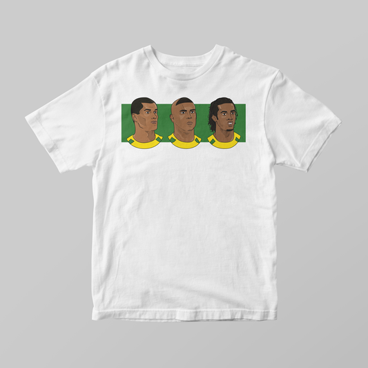 Brazil 2002 World Cup Graphic T-Shirt | Premium Illustrated Tee - KDDesigns6