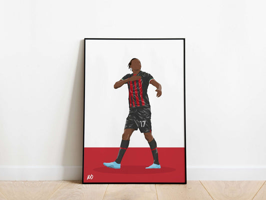 Rafael Leao 22/23 AC Milan Poster - KDDesigns6