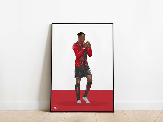Rafael Leao AC Milan Poster - KDDesigns6