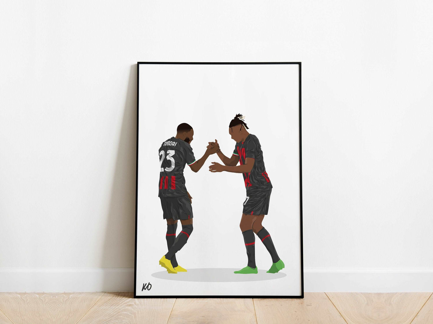Rafael Leao, Fikayo Tomori AC Milan Poster - KDDesigns6