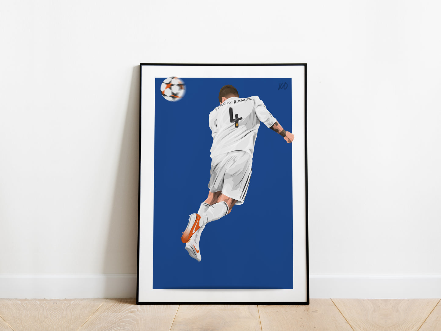 Sergio Ramos Champions League Final 2014 Real Madrid Poster
