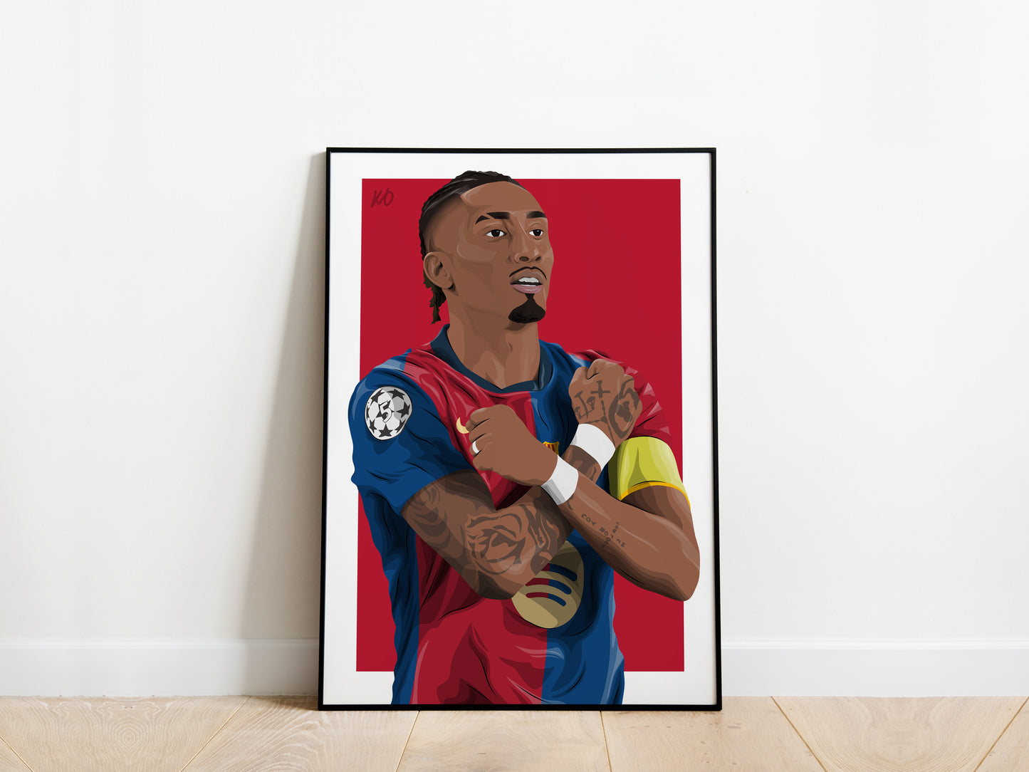 Raphinha Portrait Barcelona Poster - KDDesigns6