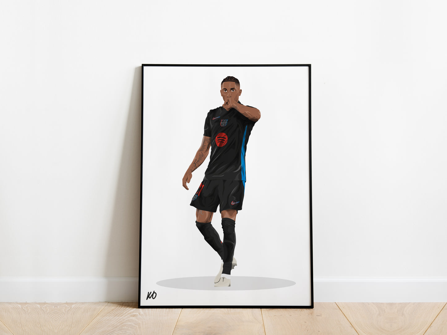 Raphinha 24/25 Barcelona Poster