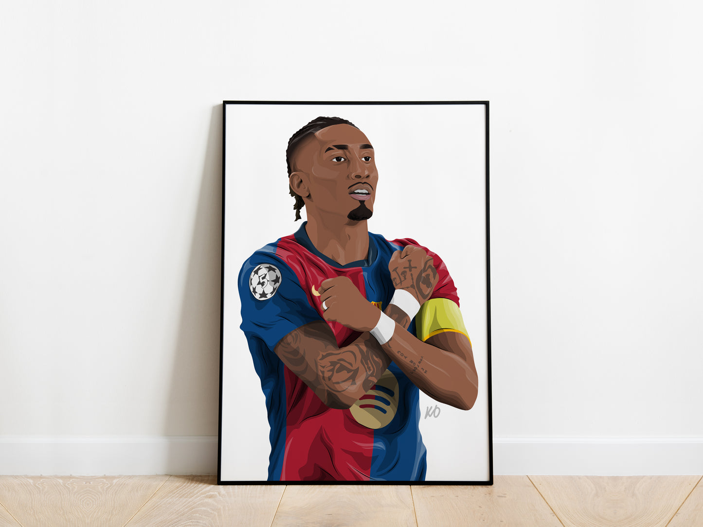 Raphinha Portrait Barcelona Poster - KDDesigns6