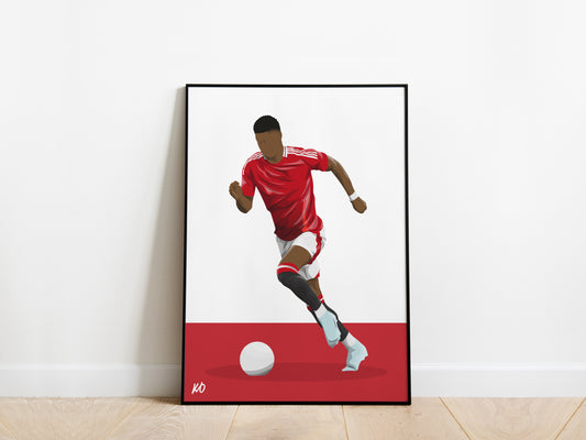 Marcus Rashford 24/25 Manchester United Poster - KDDesigns6
