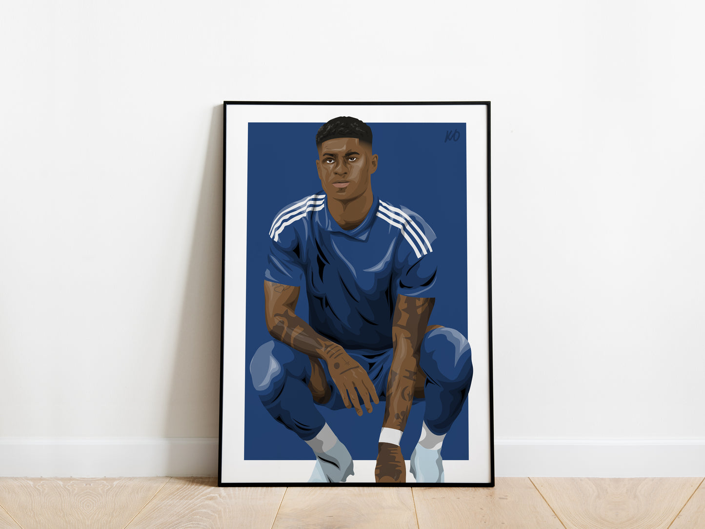 Marcus Rashford Away Kit Portrait Manchester United Poster