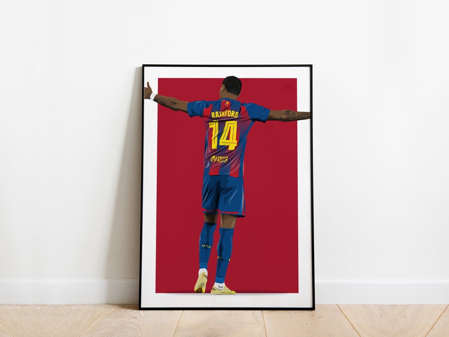 Marcus Rashford 25/26 Barcelona Poster