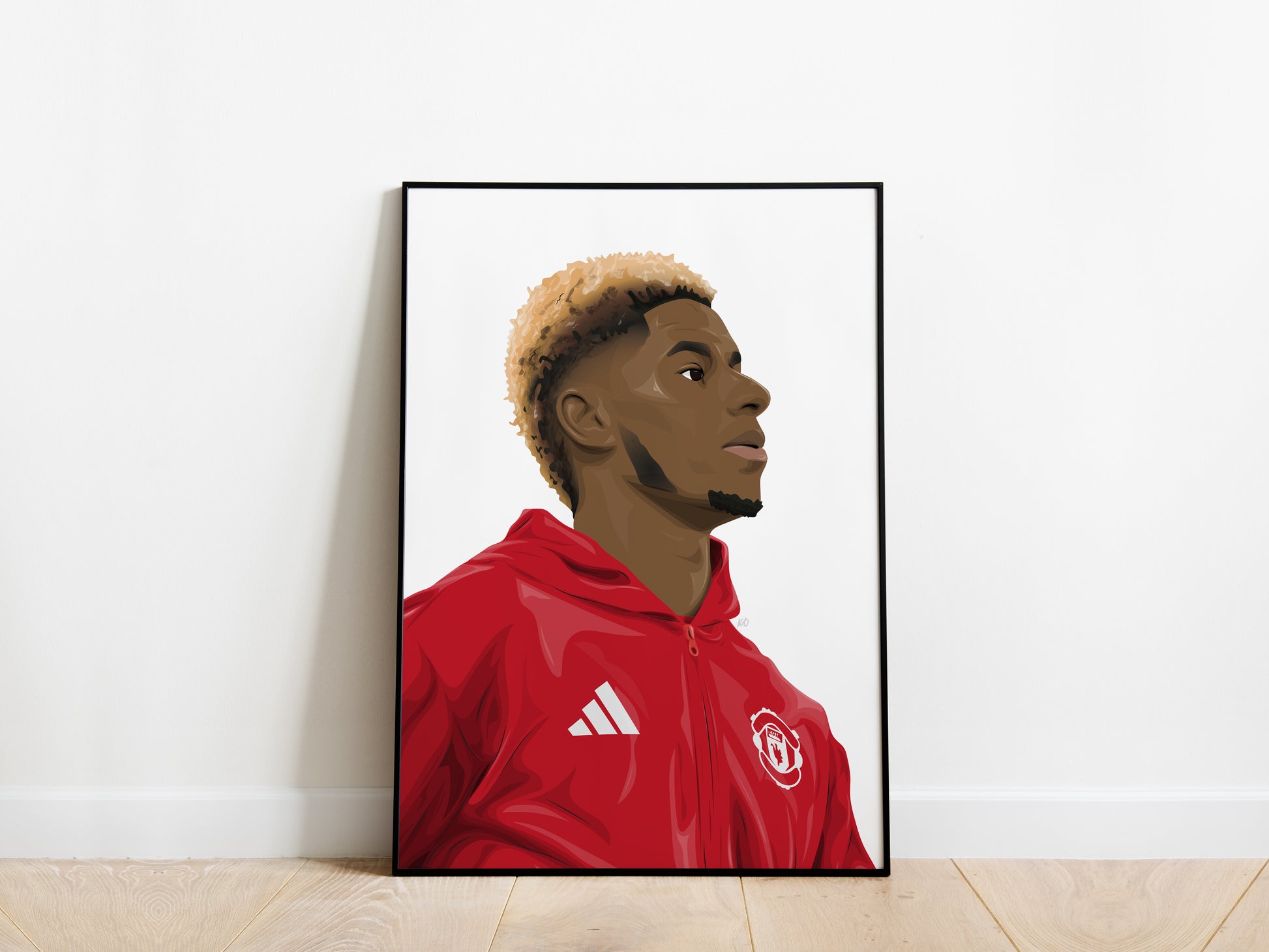 Marcus Rashford Portrait Manchester United Poster - KDDesigns6