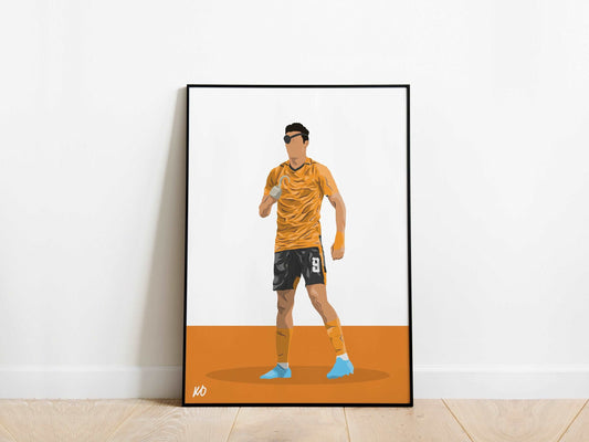 Raul Jimenez Wolves Poster - KDDesigns6
