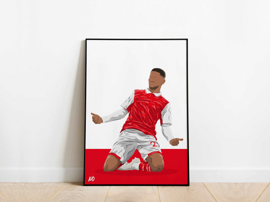 Reiss Nelson Arsenal Poster - KDDesigns6